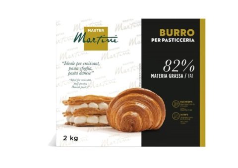 Ambalaj Master Martini 2kg unt de patiserie 82% grăsime, cu croissant și foietaj cu cremă.