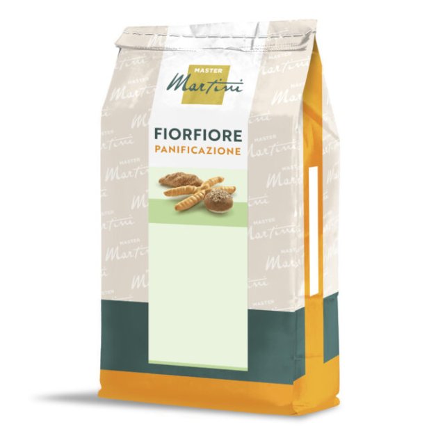 Sac cu mix de panificație Master Martini Fiorfiore, cu chifle asortate pe etichetă.