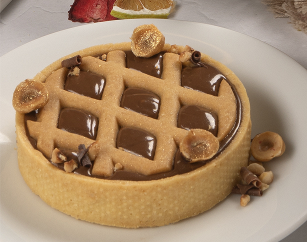 crostata con crema spalmabile al cioccolato anteforno